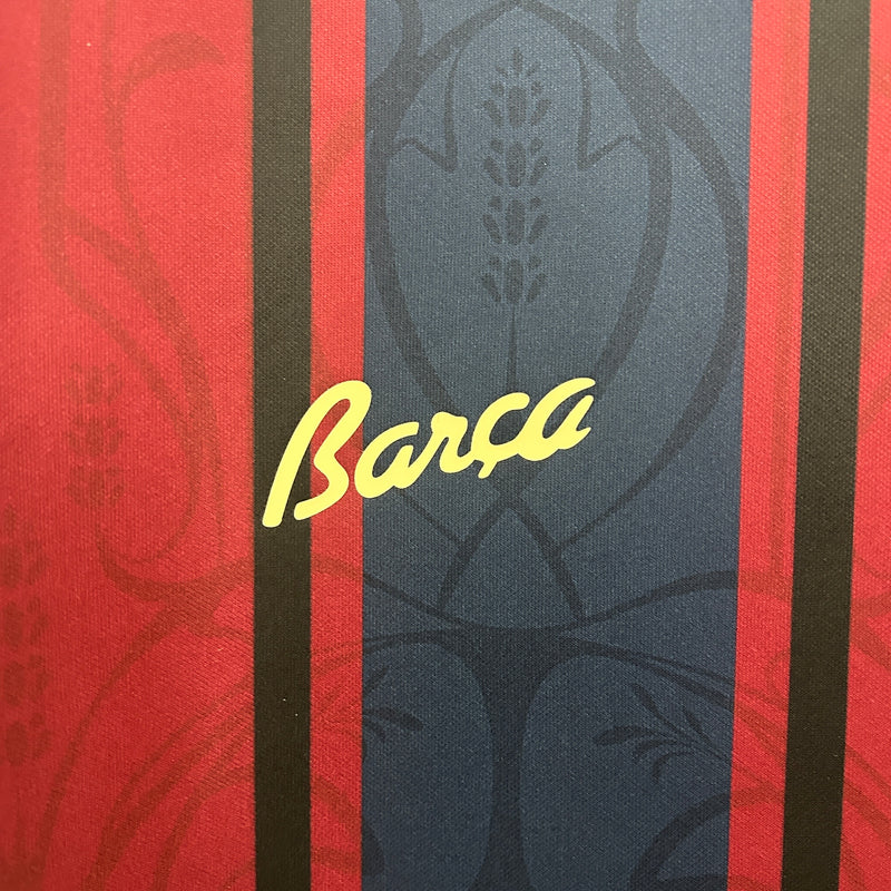 Camisa Barcelona Retrô Aniversário 125 Anos