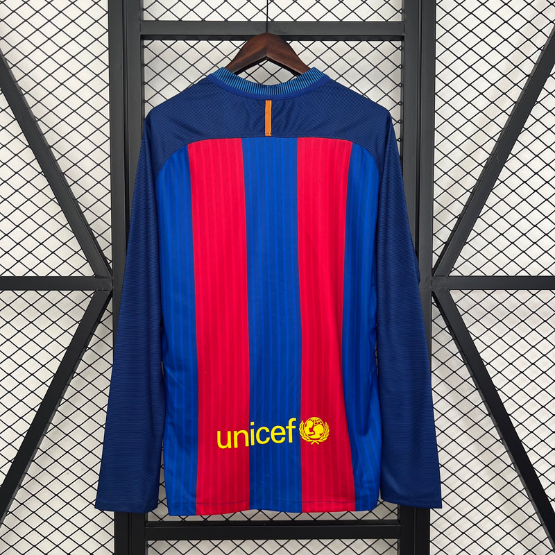 Camisa Manga Longa Barcelona Home Retrô 2014/15